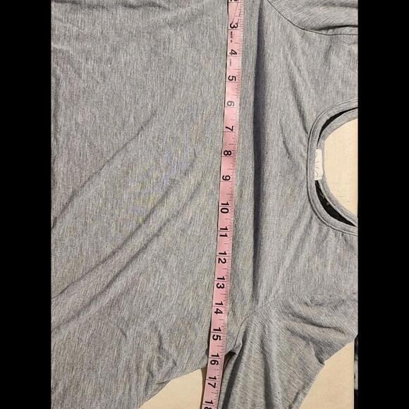 Ella Moss Gray & Black Layered Hem Split Back Crochet Top Girls Size 12 - Picture 6 of 6